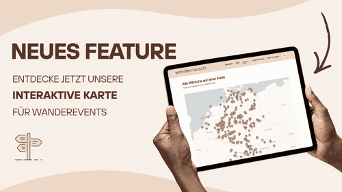 Neue Karte für Wanderevents Neue Karte für Wanderevents
